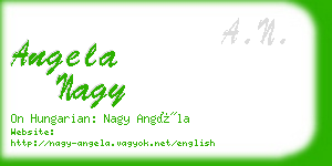 angela nagy business card